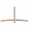 Ekena Millwork Bellingham Smooth Timber Gable Bracket, Douglas Fir, 96"W x 52"H x 5 1/2"D x 5 1/2"F, 13/12 Pitch GBW096X52X0606BEL00SDF - alternate 1